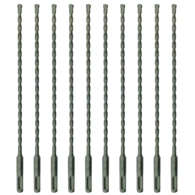 Image of 10 x SabreCut SDSB65_10 6.5mm 210mm PGM Approved SDS Plus Drill Bits for Stone Concrete Brick