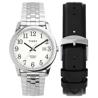 Image of Timex Easy Reader Classic Men&#039;s 38 mm Stainless Steel Strap Watch TWG063200