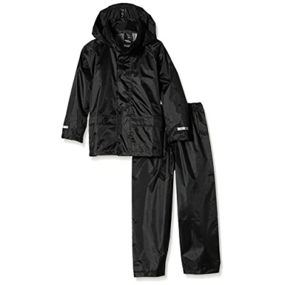 Image of Result Girls Kids Core Rain Suit Black Small