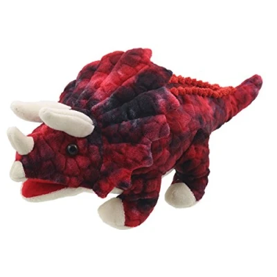 Image of The Puppet Company Baby Dinos Triceratops Red