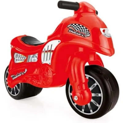 Image of Dolu Toddler Push Powered Motorcycle Indoor and Outdoor Ride On Balance Kids Play Toy Bike with Handlebars 2 Large Rubber Wheels, 70 x 26.5 49 cm; 3 Kilograms, wheel size: ‎12 Inches, Red