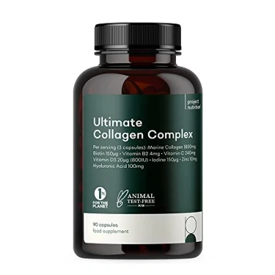 Image of Ultimate Collagen Capsules Complex High Strength 2500mg Supplement 16 Nutrients for Healthy Joints Skin Hair Hydrolysed Marine Peptides Powder &amp; Tablet Alternative