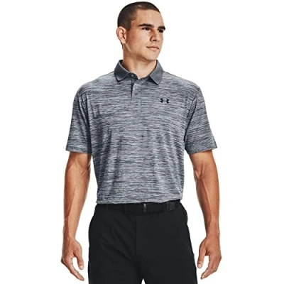 Image of Under Armour Men&#039;s UA Performance Textured Polo Shirt, Structured for Exercise and Sports, VersatileWorkout Top