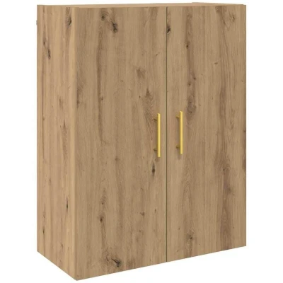 Image of vidaXL Wall Mounted Cabinet Brown 69.5 x 34 90 cm Engineered wood