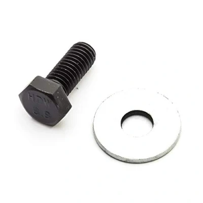 Image of Mini Moto Quad Bike Flywheel Fixing Bolt &amp; Washer Minimoto Pocket ATV 47cc 49cc