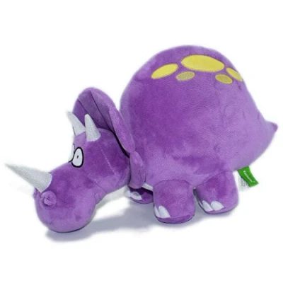 Image of VACHICHI Stuffed Animal Stegosaurous, Plushie Dinosaurs, Plush Toy Dinosaur, Dino Plushie, Gifts for Boys Girls Toddler Birthday, Valentine&#039;s Day Chirstmas (Triceratops)