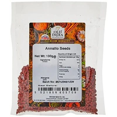 Image of Old India Annatto Seeds 100g