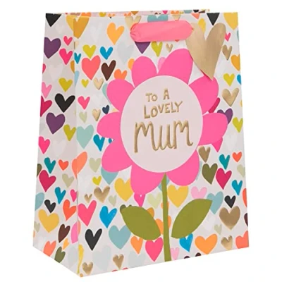 Image of Glick Luxury Gift Bag for Mum: A Large, Lovely Ideal Birthdays, and Mother&#039;s Day, Beautifully Designed to Celebrate Your Mum with Elegance Love, Multi Colour, 260 x 315 135 mm