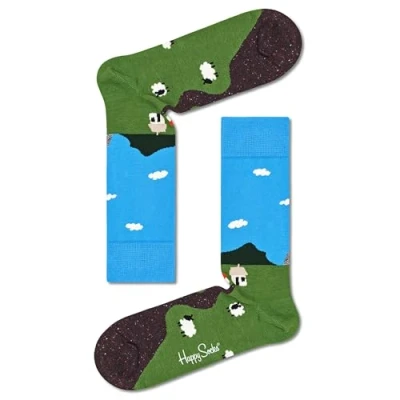 Image of Happy Socks Women&#039;s Little House on the Moorland Socks, Multi, 4 7 UK