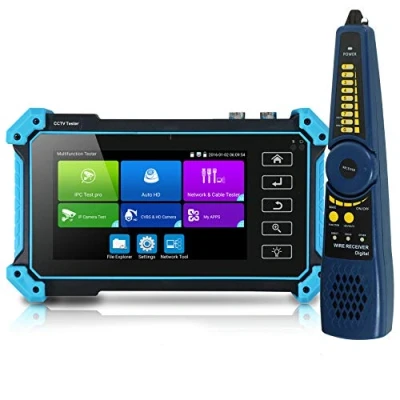 Image of 5 inch Touch Screen Coaxial HD CCTV Tester Monitor Support 8MP AHD TVI CVI SDI &amp; 4K IP Camera CVBS Test, with HDMI VGA Input/POE/DC12V Output/Cable Tracer/IP Discovery/WiFi/APP