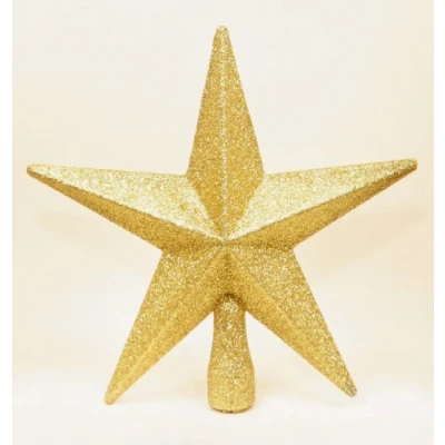 Image of Gold Christmas Tree Top Star Topper Glitter finish 20cm