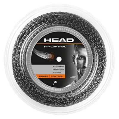 Image of HEAD Unisex&#039;s Rollo Rip Control Reel 03/04 Racquet String Multi Colour/Black, Size 16