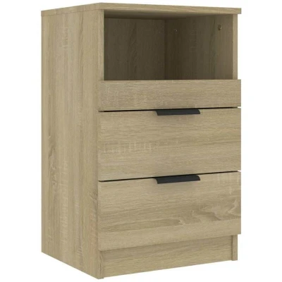 Image of vidaXL Bedside Cabinet Sonoma Oak Engineered Wood