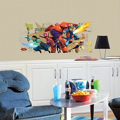 Image of RoomMates Big Hero 6 Wall Graphix Peel and Stick Giant Decals