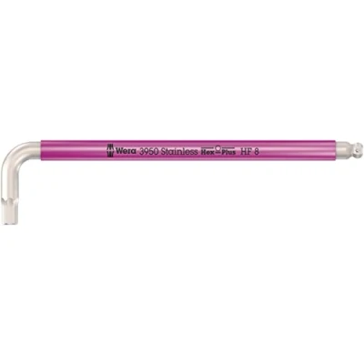 Image of 3950 SPKL Multicolour HF L Key, Metric, Stainless Steel, with Holding Function, 8 x 195 mm 05022697001