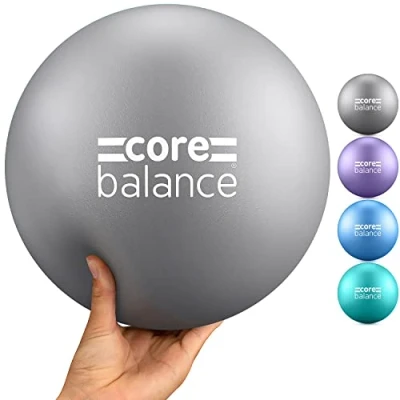 Image of Core Balance Soft Pilates Ball Anti Burst With Inflation Tube Small 23cm / 9 Inch