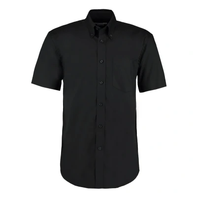 Image of Kustom Kit Men&#039;s Short Sleeved Shirt Black 6X Large