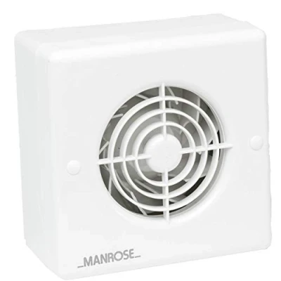 Image of Manrose CF100T Centrifugal Bathroom / Toilet Extractor Fan with Timer for 100mm/4&quot; Ducting