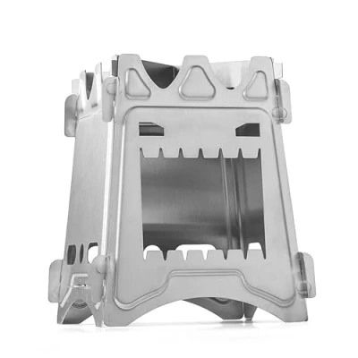 Image of MEETOZ Lightweight Portable Wood Burning Camping Stove Backpacking Folding for Outdoor Hiking Picnic