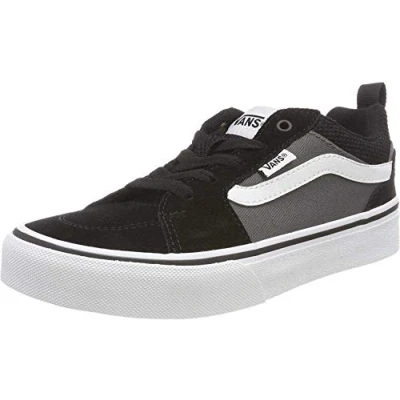 Image of Vans Unisex Kids Filmore Sneaker, Black Suede Canvas Pewter Ug7, 4.5 UK Child
