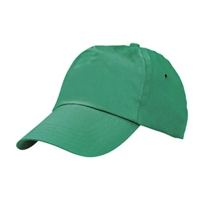 Image of eBuyGB Unisex Adult Classic Adjustable 100% Cotton Baseball Cap for Men, Women, Boys &amp; Girls 5 Panel Lightweight, Durable, and Sun Protective, Green