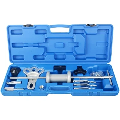 Image of DAYUAN 16 Pcs Slide Hammer Dent Hub &amp; Bearing Puller Tool Kit 2/3 Internal External Jaw Cars Trucks Set