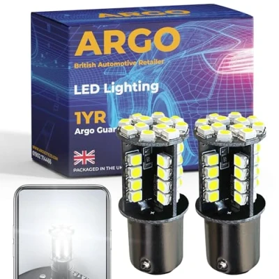 Image of Argo 44 Smd 382 P21w Bulb Xenon White Led Car Bulbs 12v Stop Tail Brake Light 1156 Ba15s DRL Daytime Running Lights Upgrade Super Bright