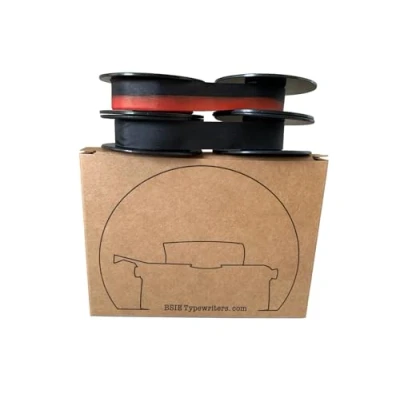 Image of Olympia Typewriter Ribbon GR1 BSIE TYPEWRITERS (1 Black &amp; Red + 1 Black)