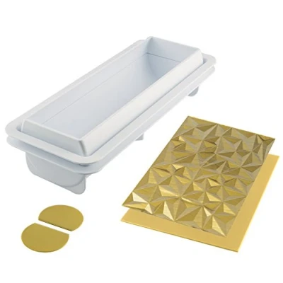 Image of SILIKOMART 25.074.63.0065 Diamond BUCHE Plastic Support and 2 Silicone mats, White