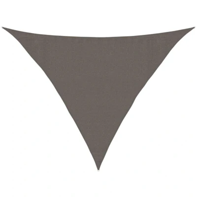 Image of vidaXL Sunshade Sail 160 g/m² Anthracite 3.5x3.5x4.9 m HDPE