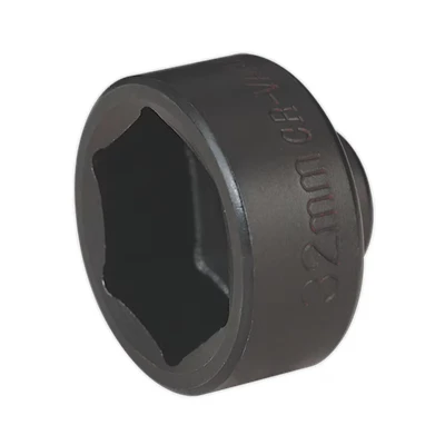Image of Sealey Low Profile Oil Filter Socket 32mm 3/8&quot;Sq Drive