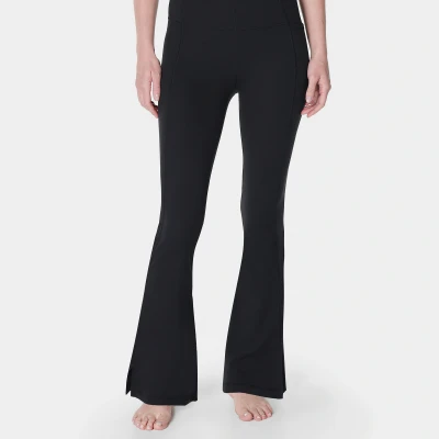 Image of Sweaty Betty Super SOFT Flare YOGA Trousers Tracksuit bottoms, Women&#039;s, Size: XS, Black