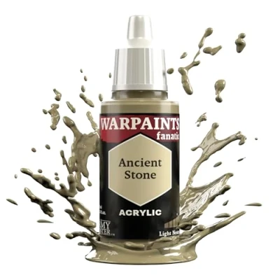Image of The Army Painter Browns &amp; Neutrals Warpaints Fanatic 18ml Acrylic Paints (Ancient Stone)