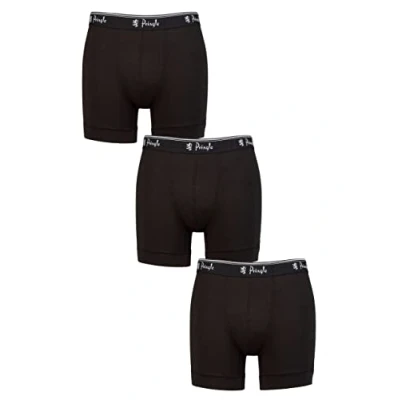 Image of Mens 3 Pack Pringle Sports Performance Trunks Black / White S