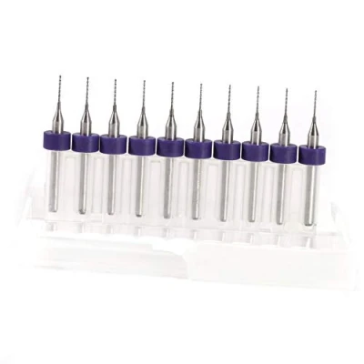 Image of PCB Drill Bits Set, Akozon, Mini Drilling 10pcs Print Circuit Board Carbide Micro Tool Set Rotary Kit (0.5mm)