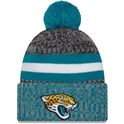 Image of New Era NFL 2023 Sideline Sport Knit Beanie (Jacksonville Jaguars STM)