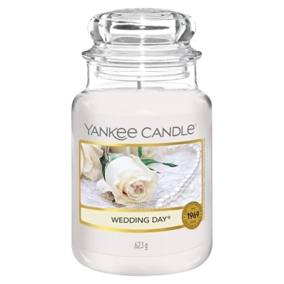 Image of Yankee Candle Scented Wedding Day Large Jar Long Burning Candles: up to 150 Hours Gifts for Women