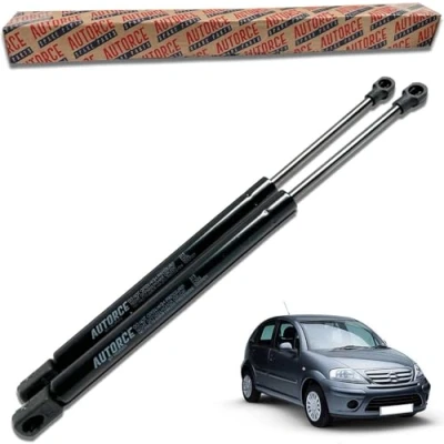 Image of AUTORCE 2 Pcs Rear Tailgate Boot Gas Struts Intended For Citroen C3 Hatchback MK1 2002 2011 Lift Support Shock Absorber System 420 (N) 445 MM 8731.G3, 96398538801