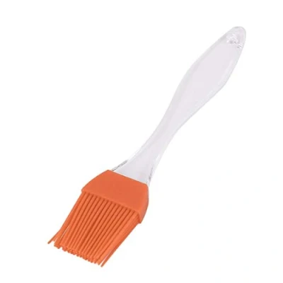 Image of Orange Silicone Pastry Basting Brush for Kitchen Baking Cooking and Glazing