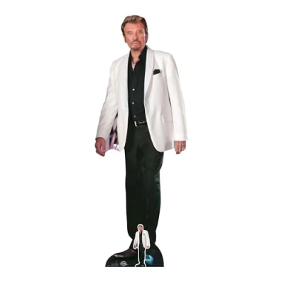 Image of CS807 Star Cutouts Johnny Hallyday Lifesize Cardboard Cutout Celebrity Collectible 179cm Great for parties, decorations and gifts