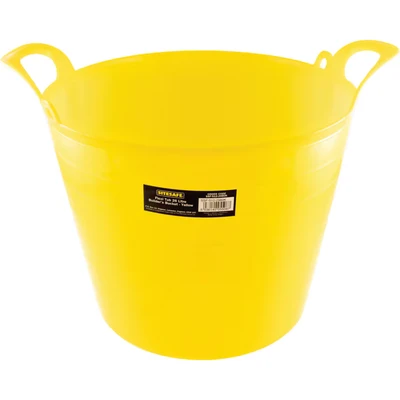 Image of Sitesafe Flexi Tub 26L Builders Bucket Yellow