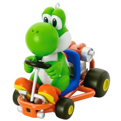Image of Hallmark Keepsake Christmas Ornament, Nintendo Mario Kart Yoshi, Gifts for Gamers