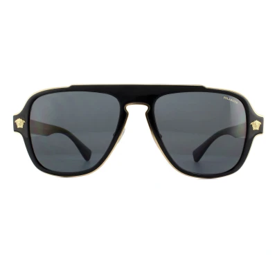 Image of Versace Sunglasses, Men&#039;s, Size: 56, Black