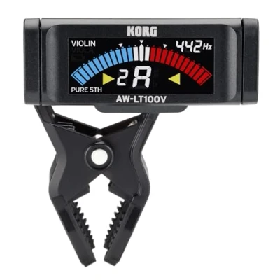 Image of Korg AW LT100V Violin Clip on Tuner Black