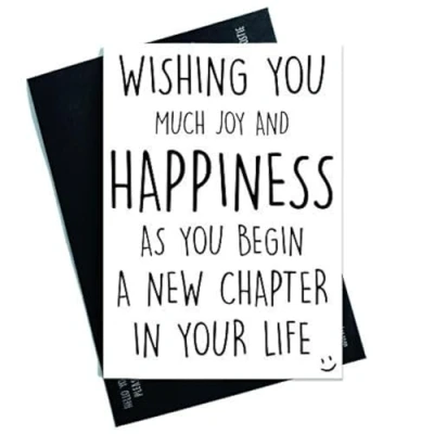 Image of Colleague Leaving Card New Job Coworker Good Luck Congrats Goodbye Chapter in Your Life Happiness Friend PC454