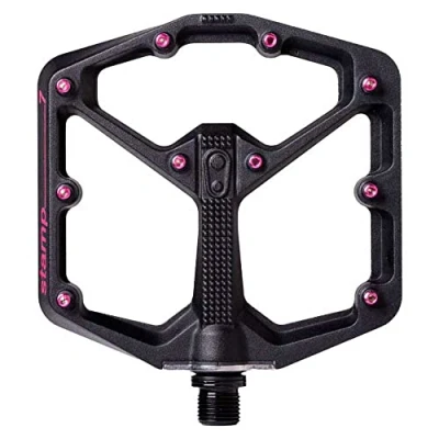 Image of Crankbrothers Stamp 7 Mountain Bike Pedals, Size Large, Black/Pink