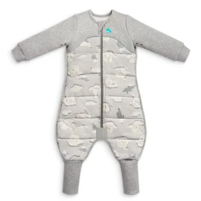 Image of Love To Dream Extra Warm Toddler Sleep Suit, Ideal for room temperatures under 16C, Super Soft Temp Regulating Sleeping Wearable Blanket, Grey, Size 24M