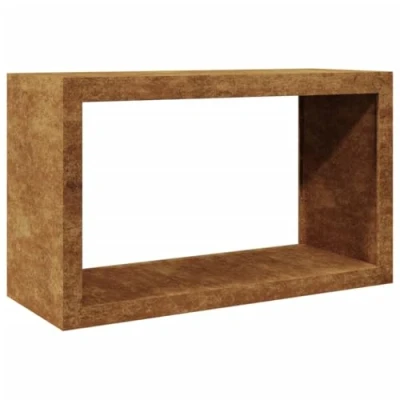 Image of vidaXL Firewood Rack/Fireplace Log Store Holder Corten Steel, Weather Resistant, 100x40x60cm, Assembly Required