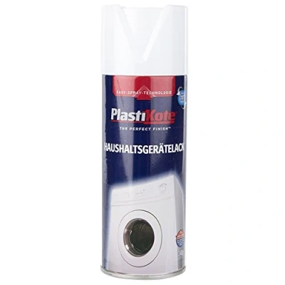Image of Plasti Kote Appliances Spray Paint For Wood &amp; Metal White 400ml