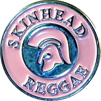 Image of Metal Enamel Pin Badge Brooch MOD Scooter Trojan Skinhead Reggae (Pink)